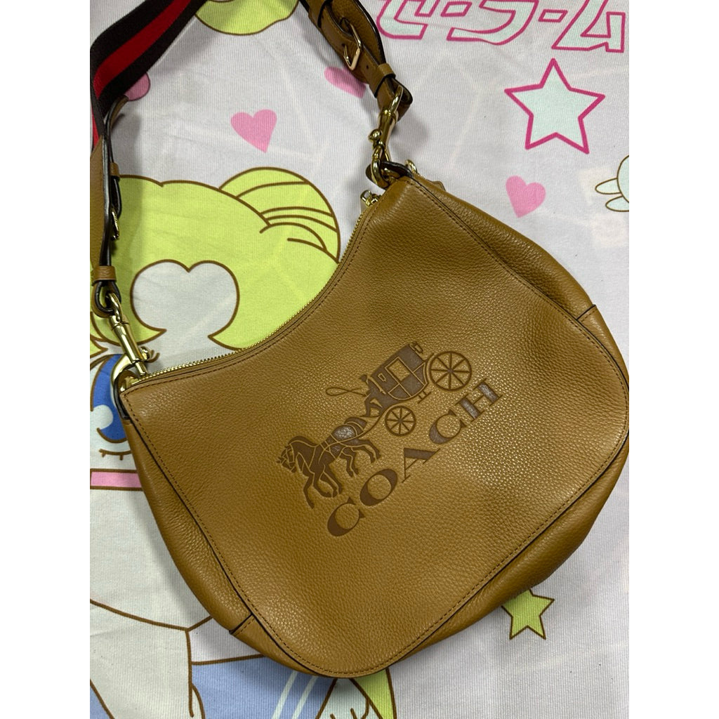 ORIG Preloved Coach Jes Hobo Large Brown Shoulder Bag