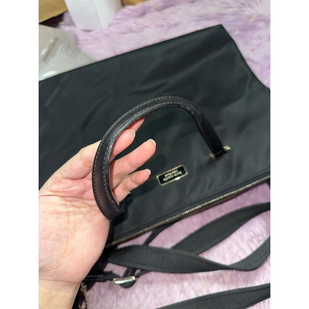 ORIG & IMPORTED KS Dawn Laptop Nylon Bag in Black