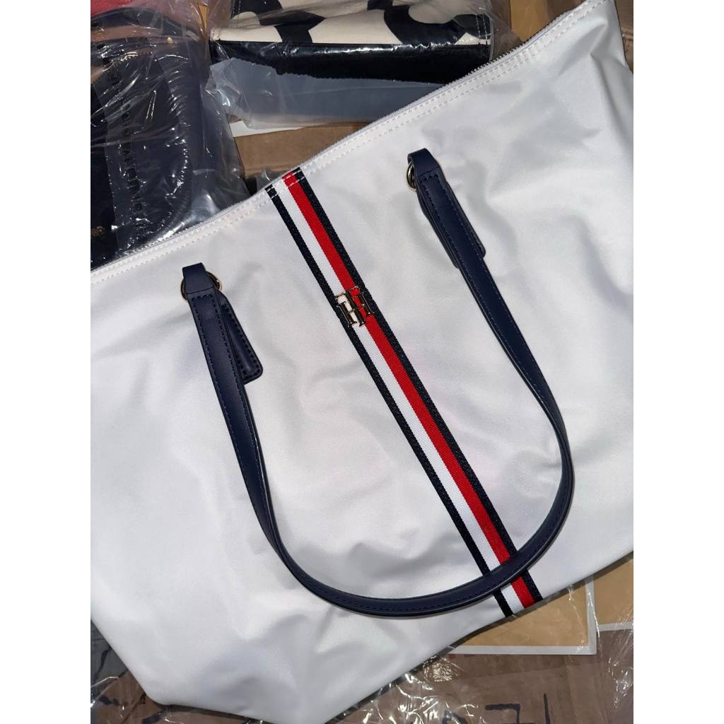 ORIG & IMPORTED Tommy Poppy Tote Corp White Bag
