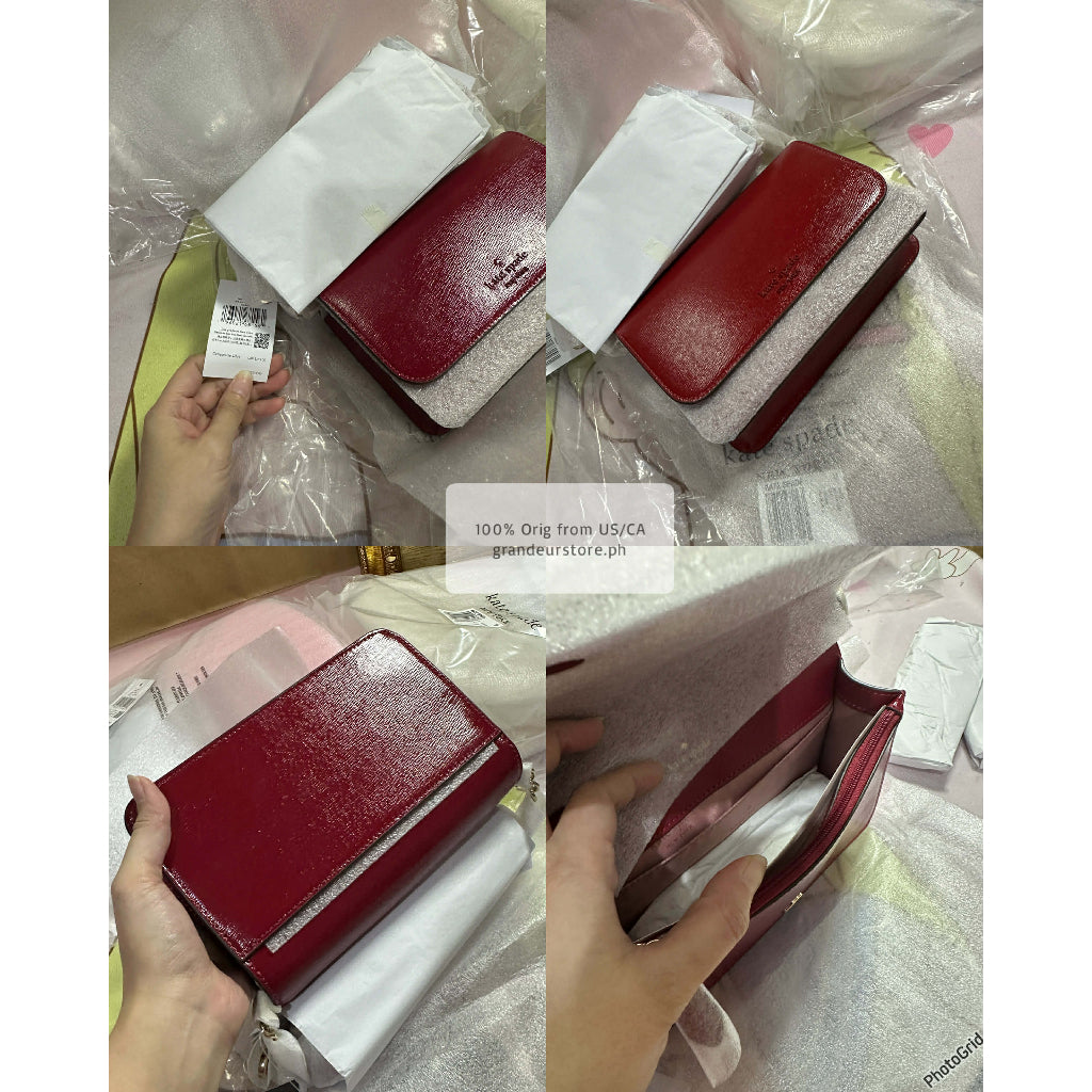 ORIG & IMPORTED KS Madison Flap Crossbody Bag in White/Black/Beige/Pink/Red