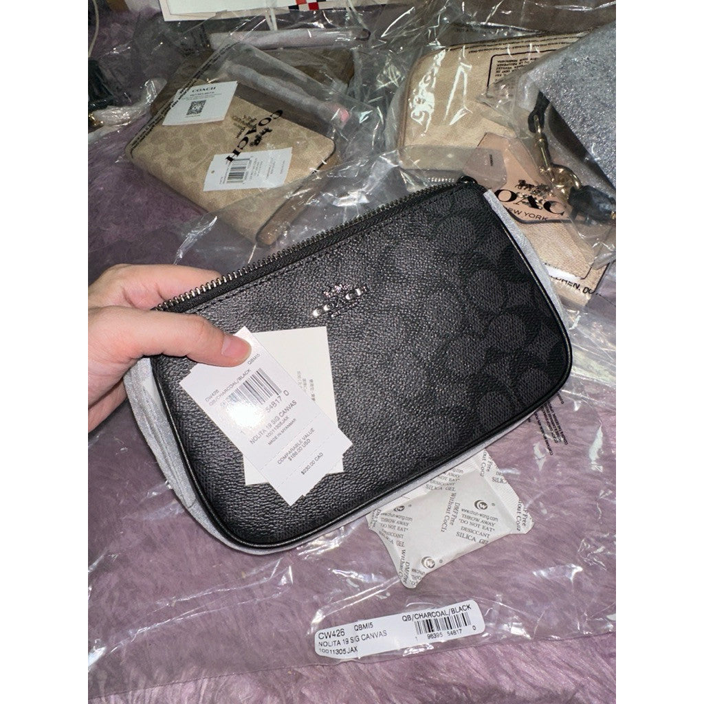 ORIG & IMPORTED CCH Nolita 19 Small Shoulder Bag in Charcoal/Black