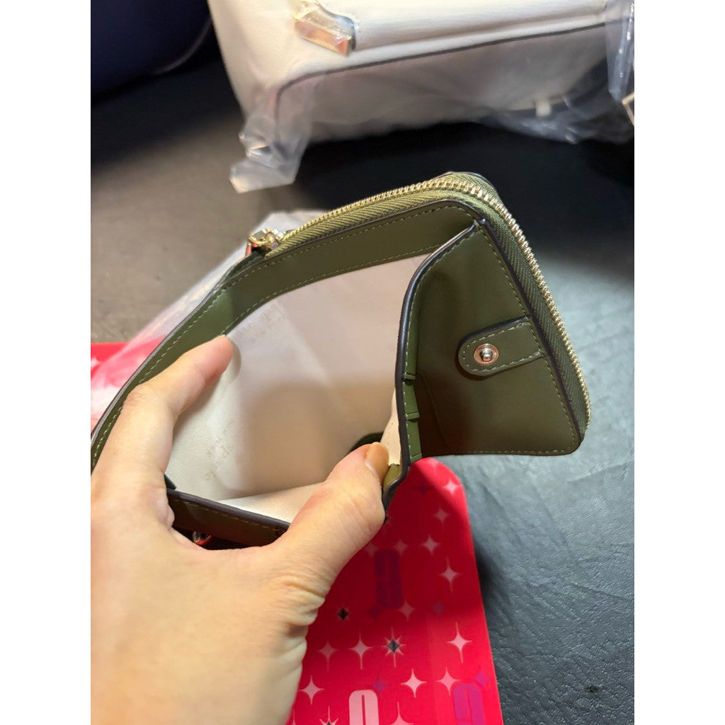 ORIG Preloved KS Small Zip Around Wallet in Enchanted Green