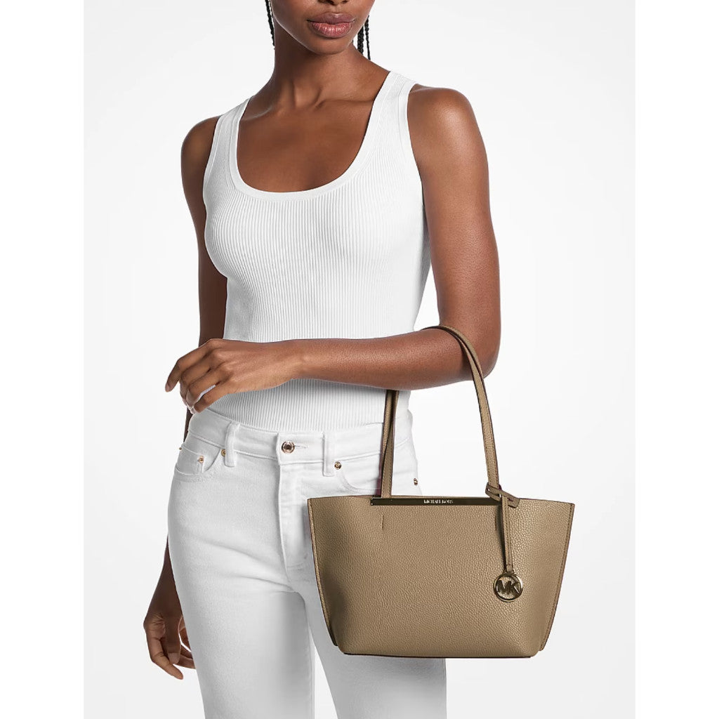 ORIG & IMPORTED MK Evelyn Small Tote Bag Brown/Taupe/Black