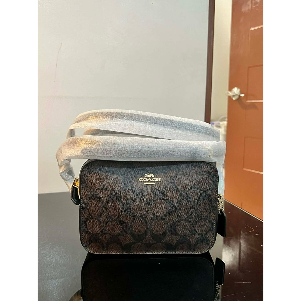 ORIG & IMPORTED RARE CCH Mini Camera Brown Bag In Signature Canvas