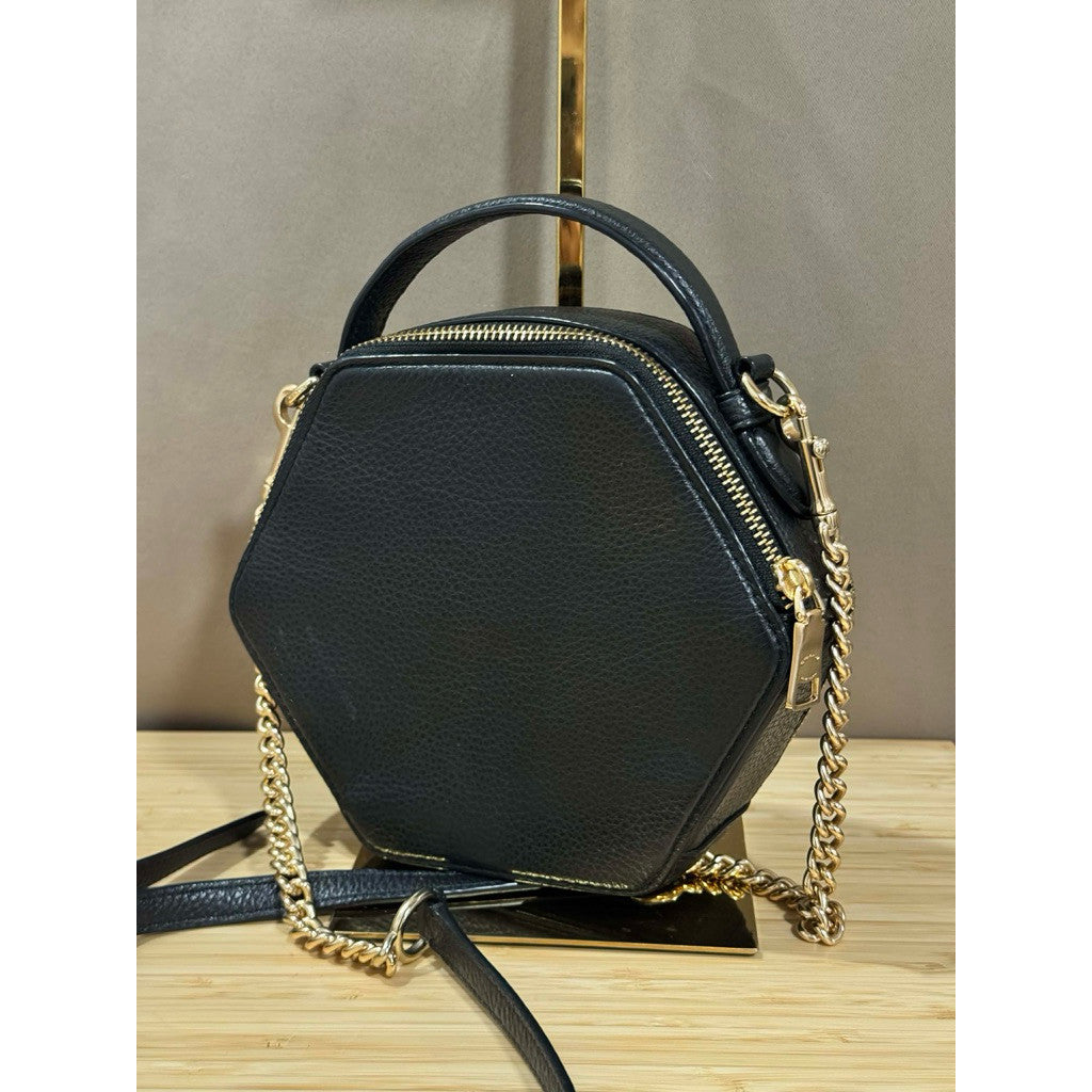 ORIG Preloved CCH RARE Hexagonal Crossbody Black Bag