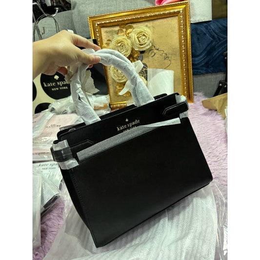 ORIG & IMPORTED KS Staci Medium Satchel Black Bag