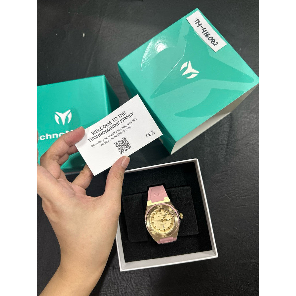 ORIG & IMPORTED Technomarine CORAL - TM-416082 36mm Pink Lady's Watch