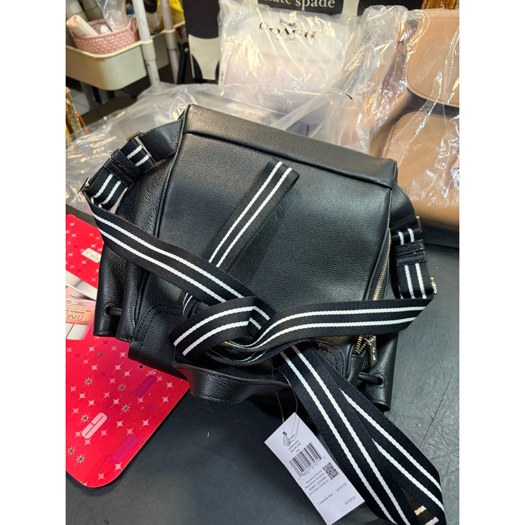 ORIG & IMPORTED KS Rosie Flap Backpack Black Bag with Wallet