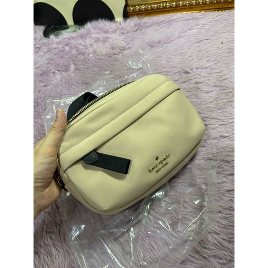 ORIG & IMPORTED KS Chelsea Small Nylon Belt Bag Warm Beige