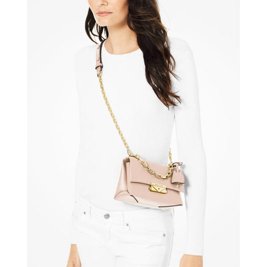 ORIG & IMPORTED MK Cece Extra-Small Mini Leather Crossbody Bag Pink