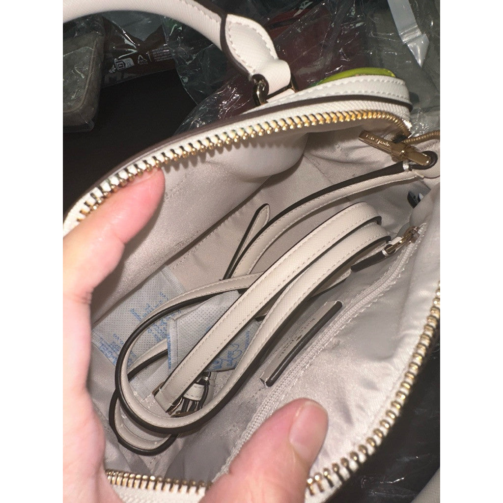 ORIG & IMPORTED KS Rainbow Duffle Crossbody White Bag