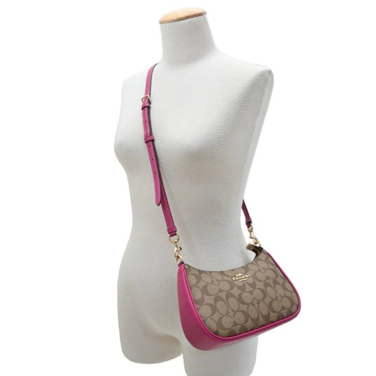 ORIG & IMPORTED Coach Teri Shoulder Bag in Khaki/Pink