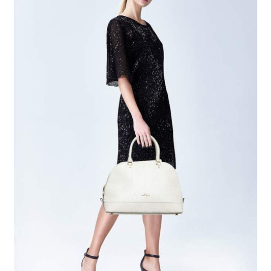 ORIG Preloved CCH Large Sierra Dome Satchel White Bag