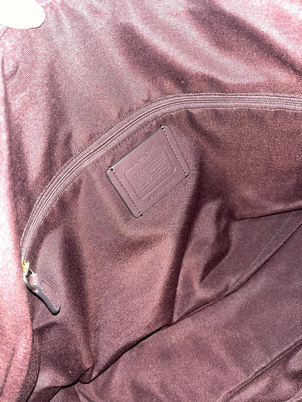 ORIG Preloved Coach Crossgrain Leather Gallery Tote Pink Fuchsia Bag
