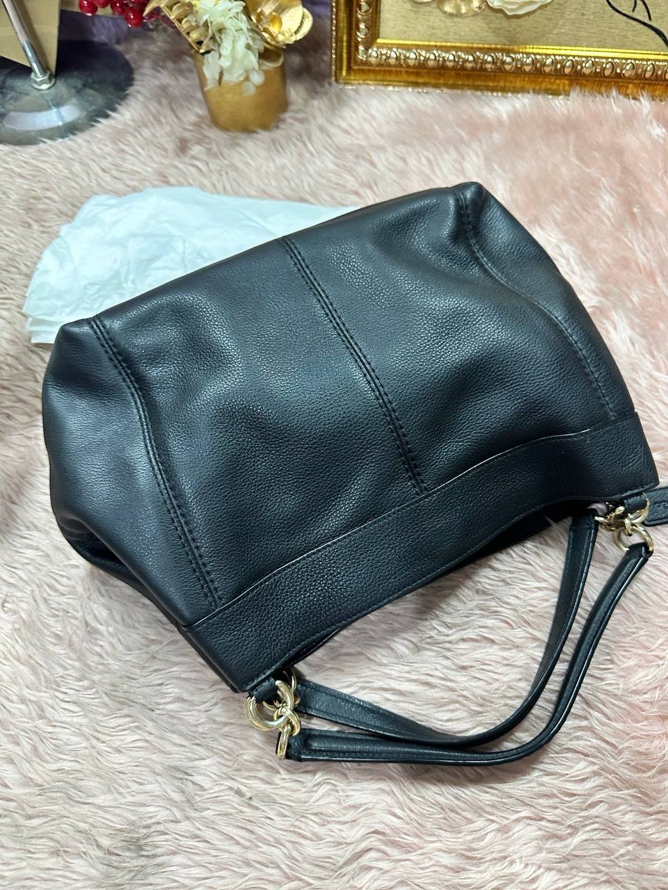 ORIG Preloved Coach Small Lexy Shoulder Bag Black