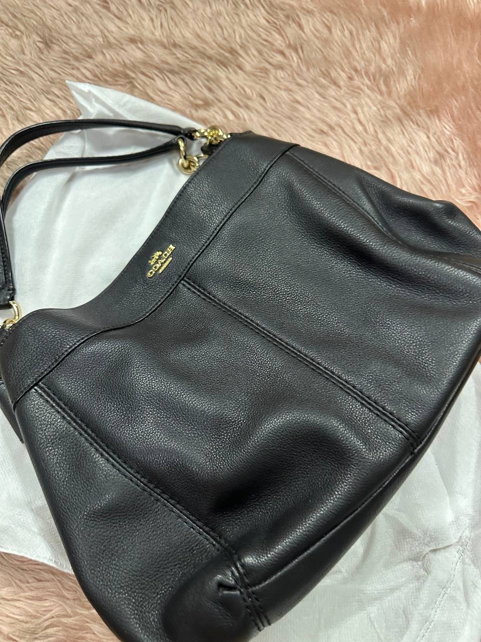 ORIG Preloved Coach Small Lexy Shoulder Bag Black