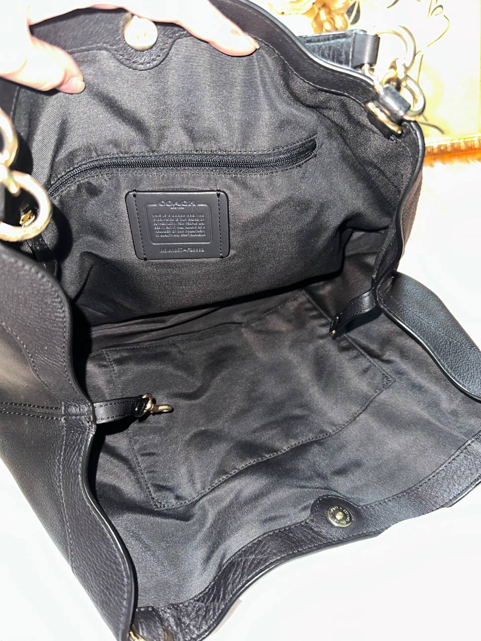 ORIG Preloved Coach Small Lexy Shoulder Bag Black