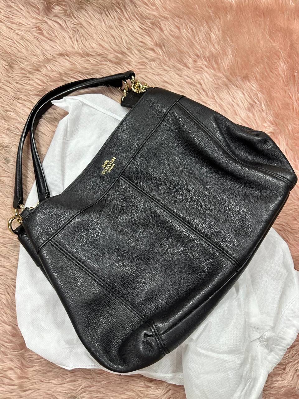 ORIG Preloved Coach Small Lexy Shoulder Bag Black