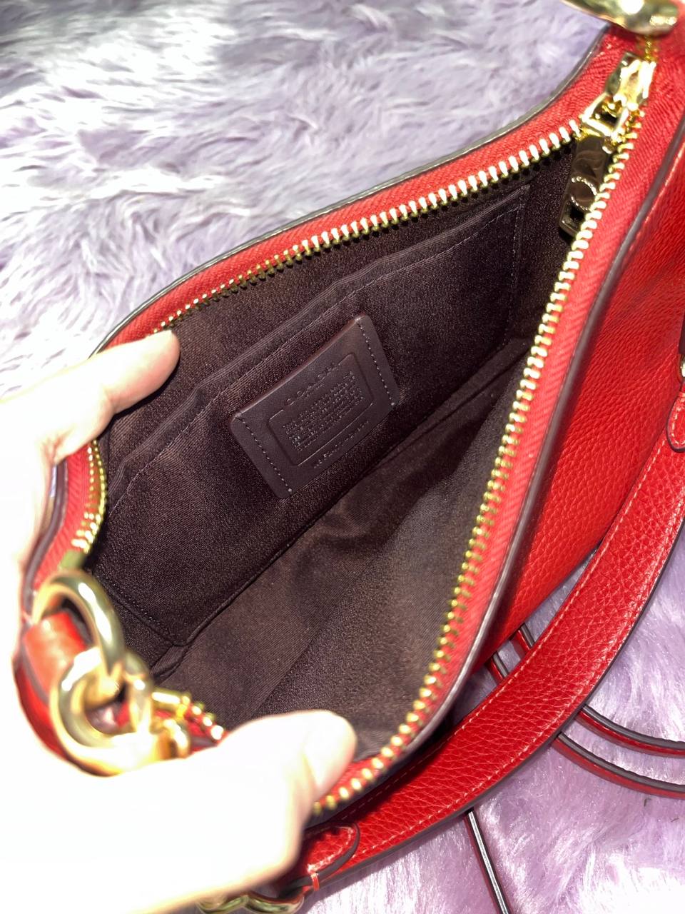 ORIG Preloved Coach Teri Shoulder Red Bag