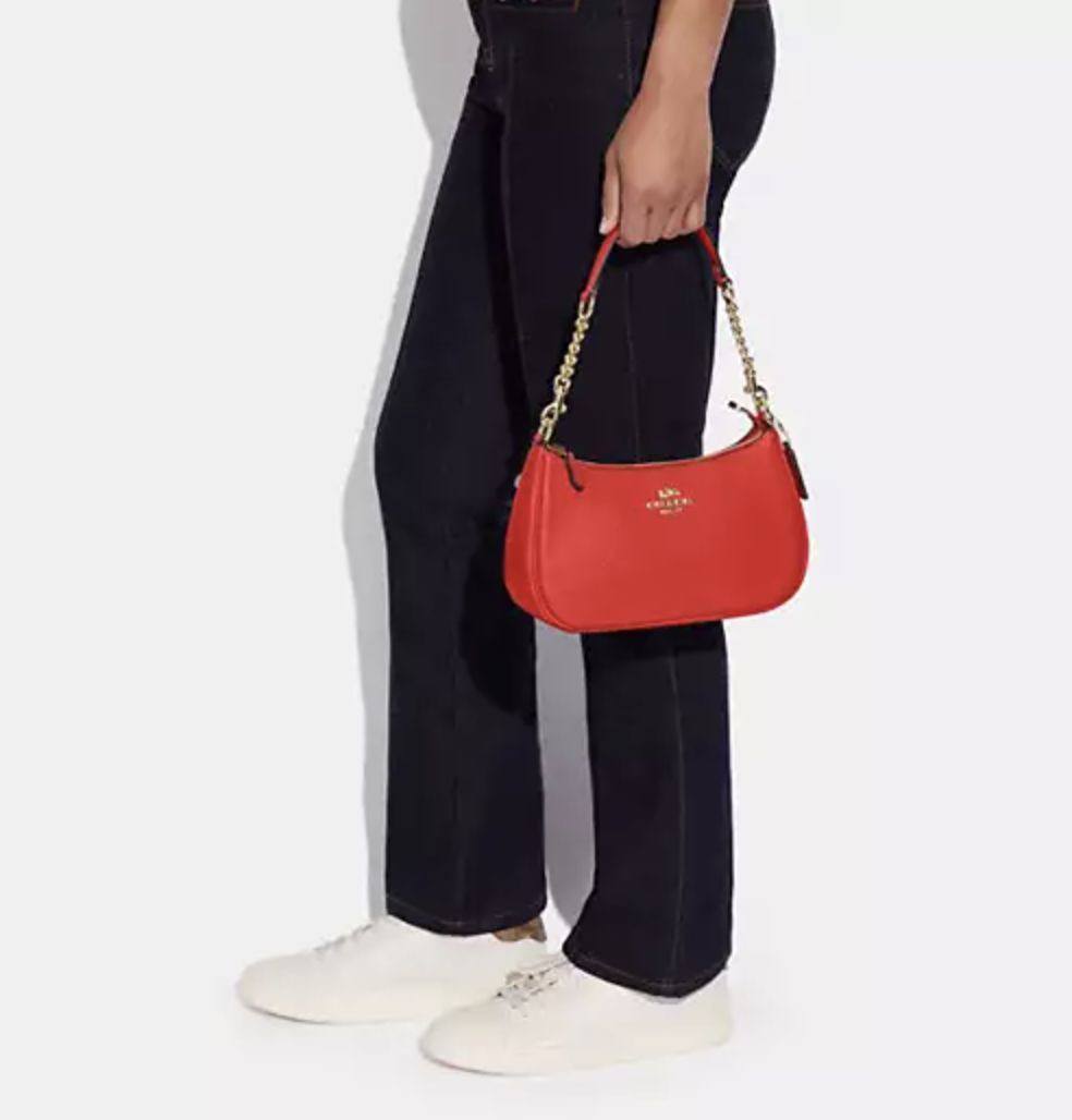 ORIG Preloved Coach Teri Shoulder Red Bag