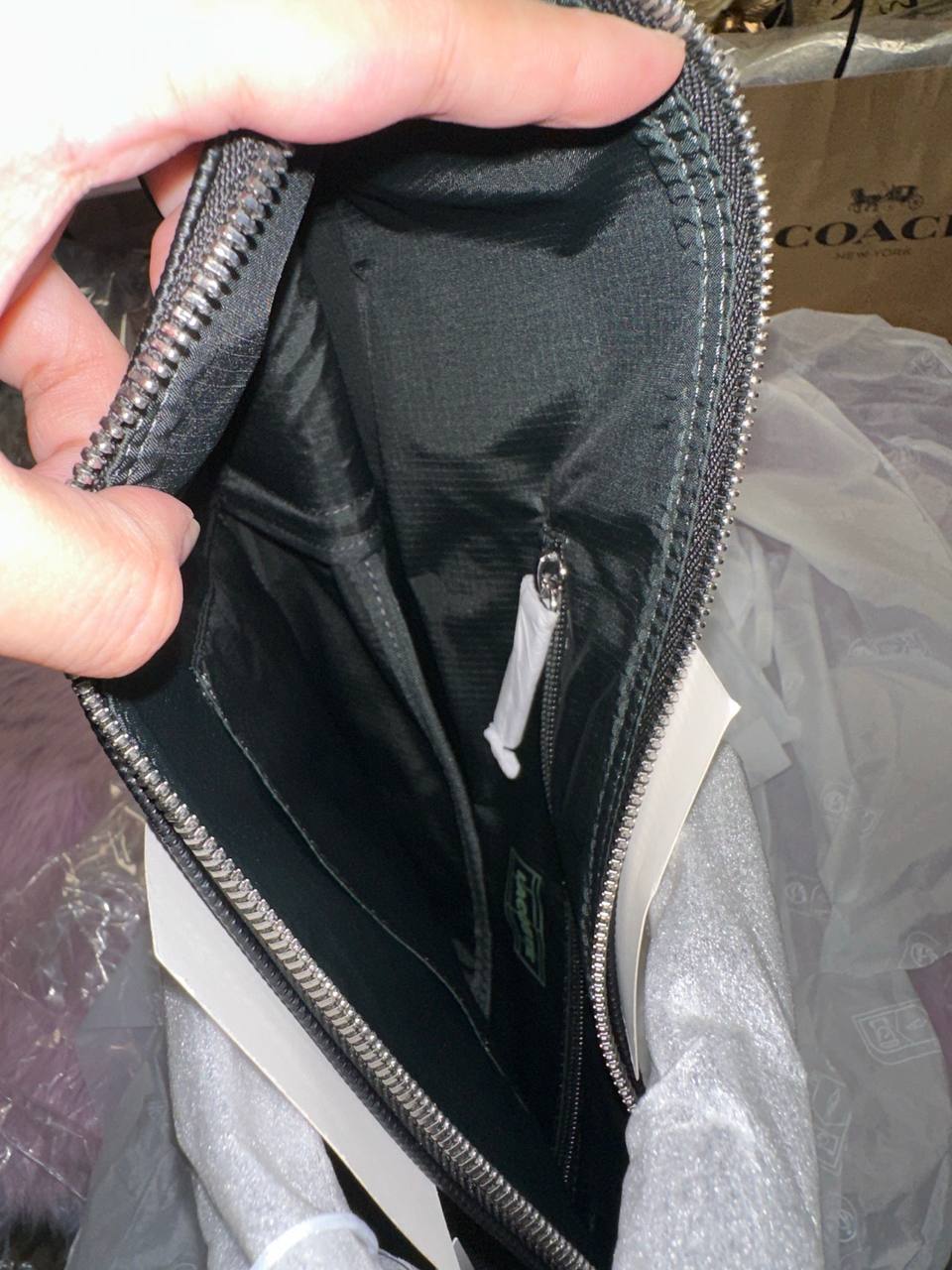 ORIG & IMPORTED Lacoste Large Athena Shopping Tote Black Bag