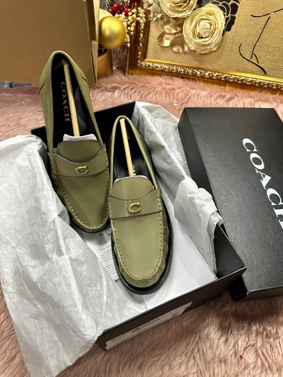 ORIG & IMPORTED COACH Jolene Loafer Moss Green Shoes