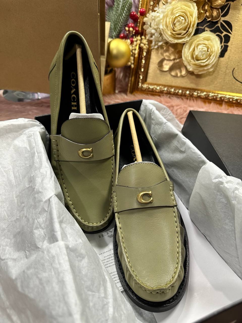 ORIG & IMPORTED COACH Jolene Loafer Moss Green Shoes