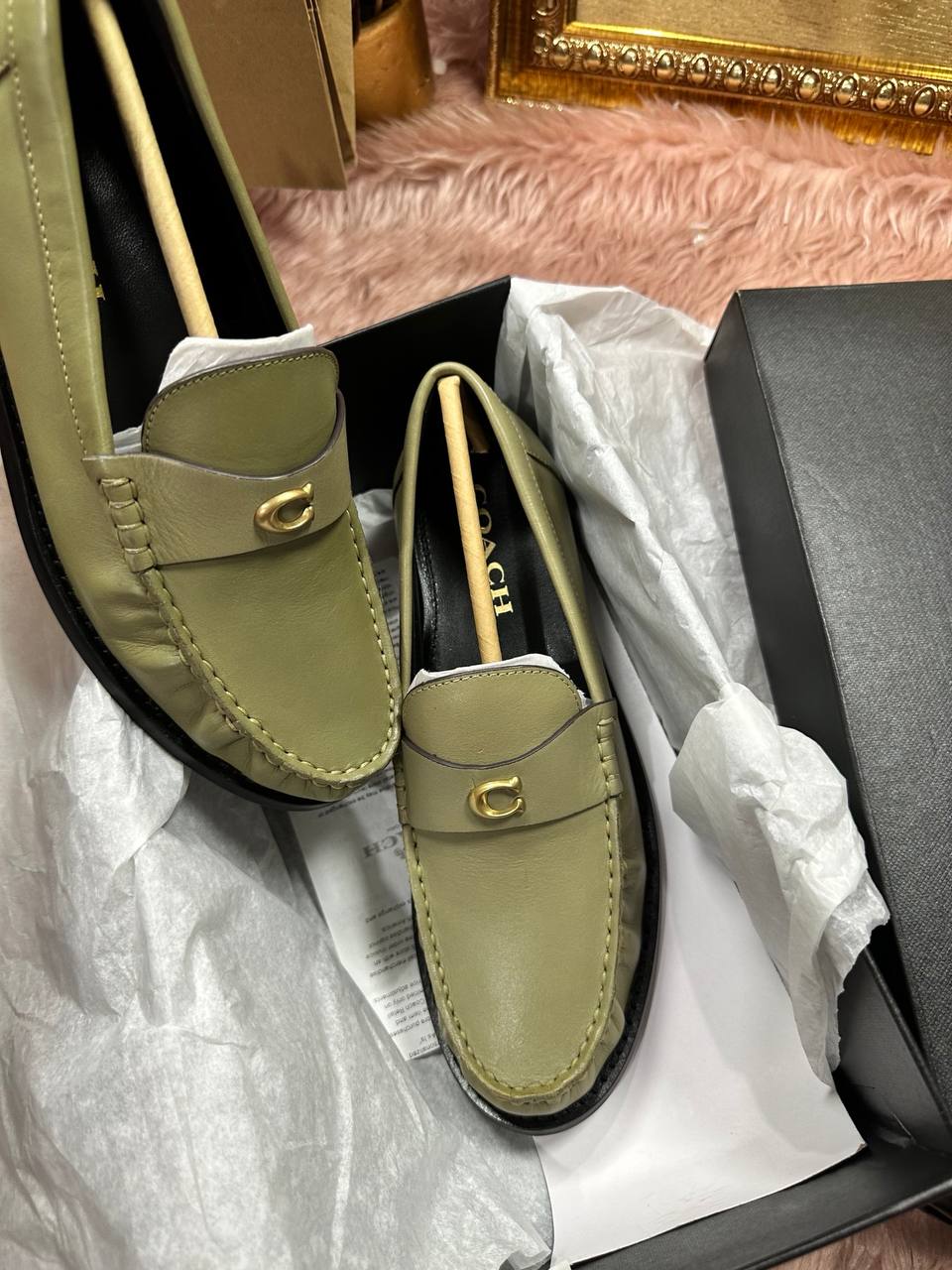 ORIG & IMPORTED COACH Jolene Loafer Moss Green Shoes