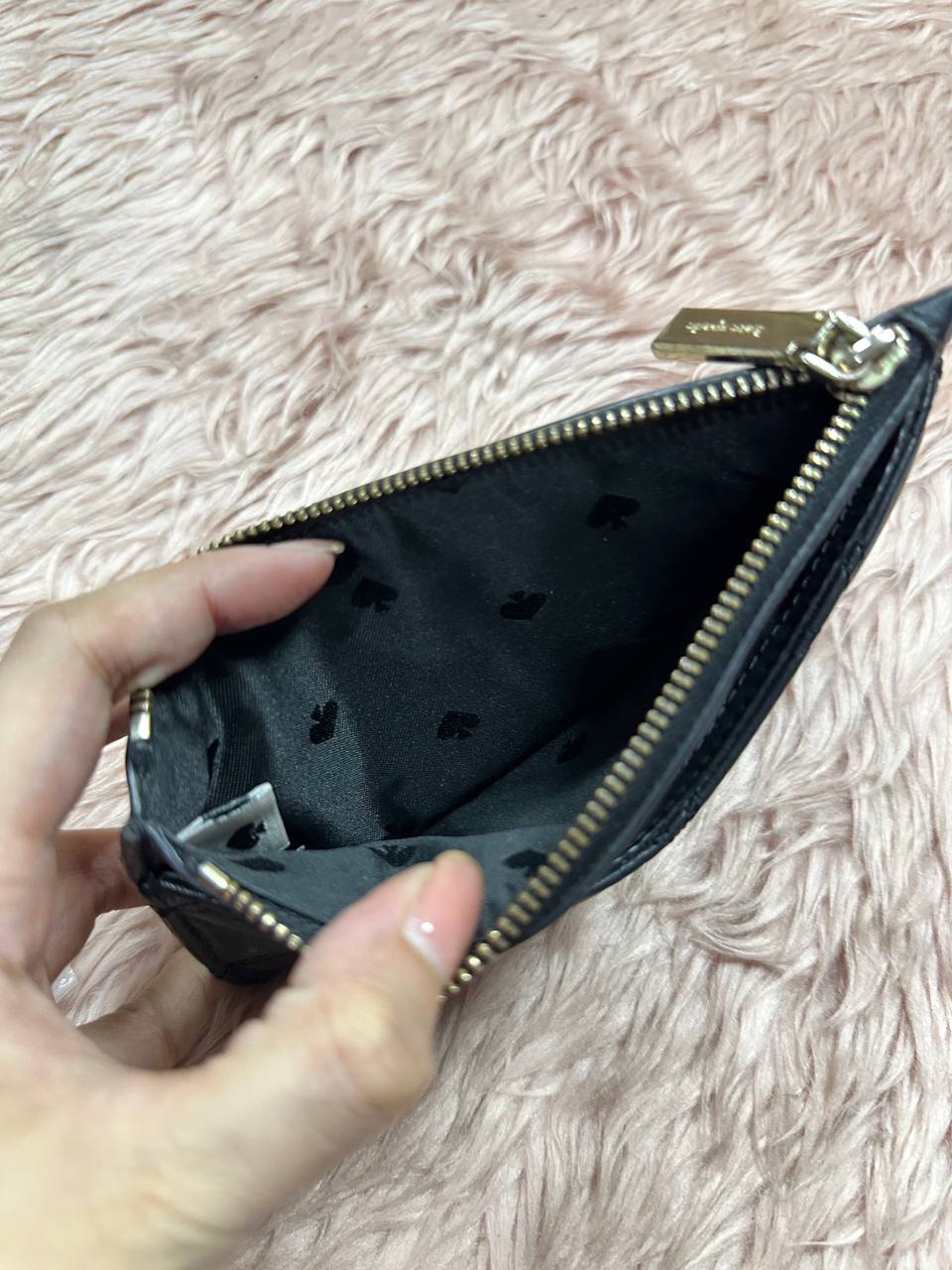 AUTHENTIC/ORIGINAL Preloved KS Natalia Large Slim Card Holder Wallet Black