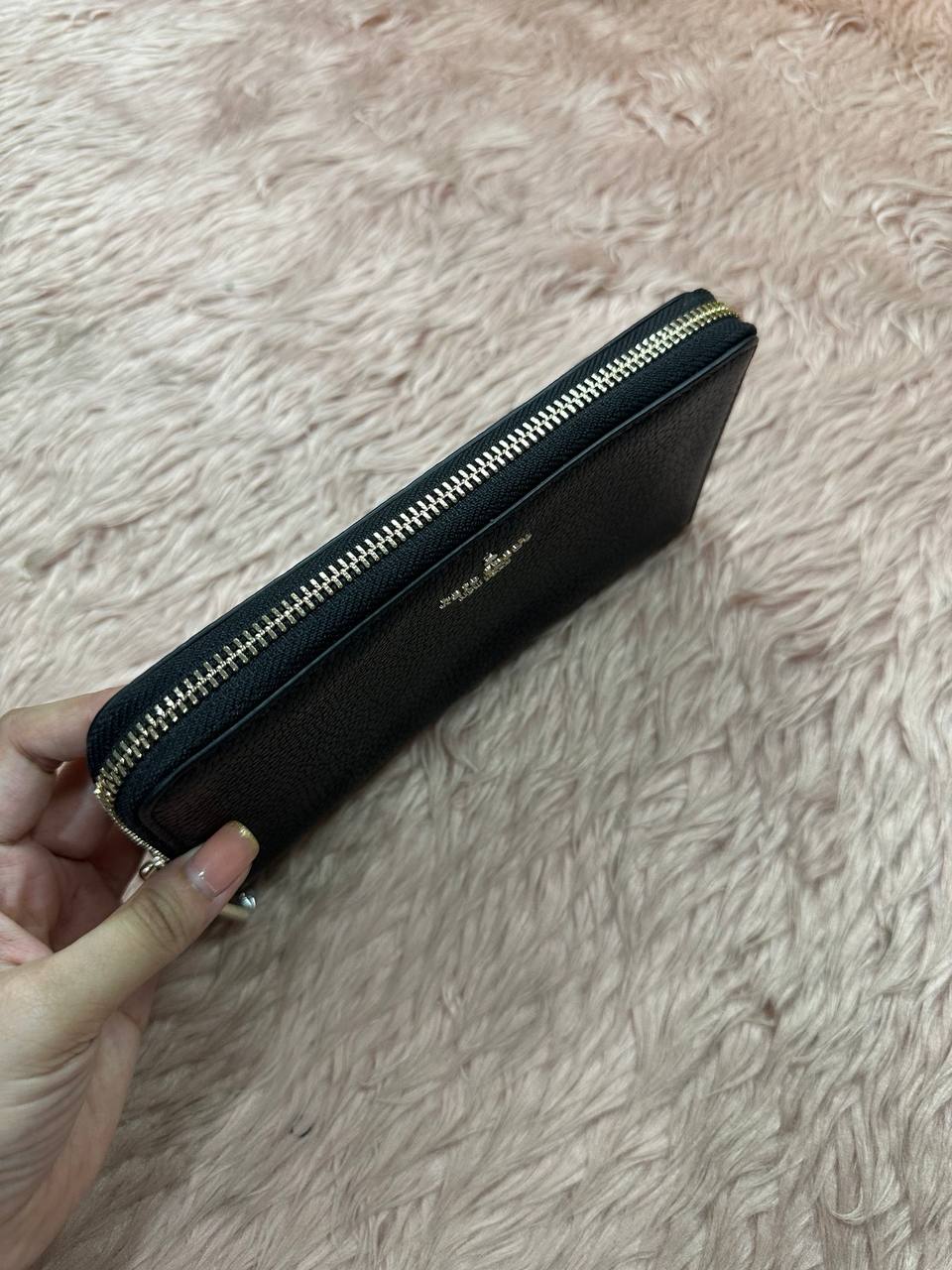 ORIG & IMPORTED KS Leila Large Long Continental Wallet Black