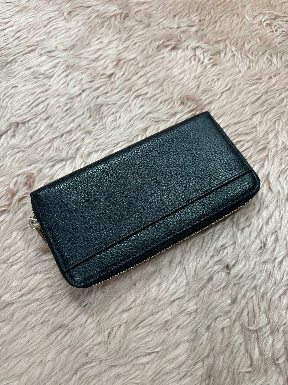ORIG & IMPORTED KS Leila Large Long Continental Wallet Black