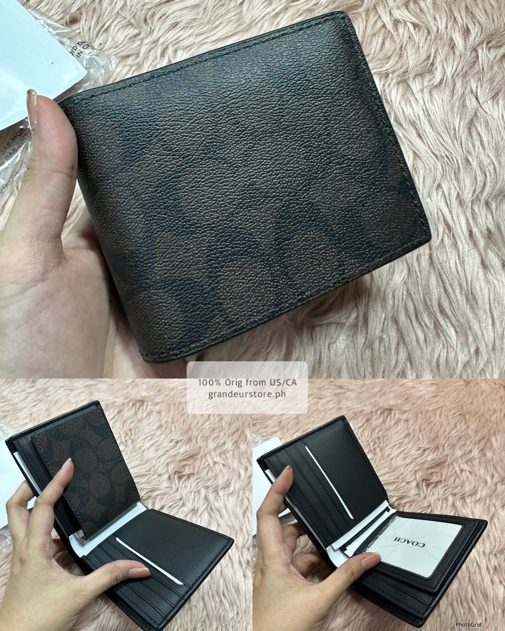 ORIG & IMPORTED COACH Compact Men Bifold Wallet