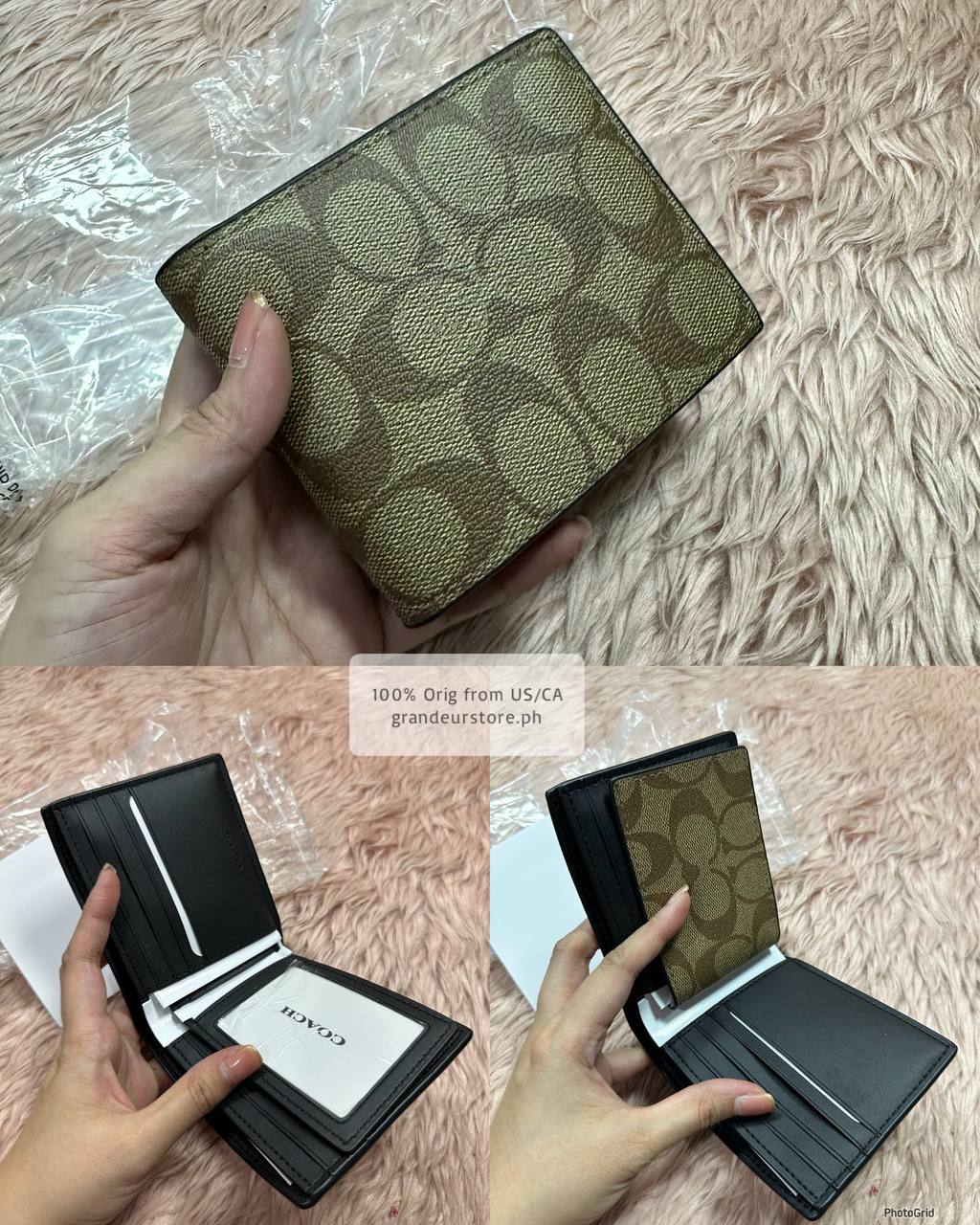 ORIG & IMPORTED COACH Compact Men Bifold Wallet