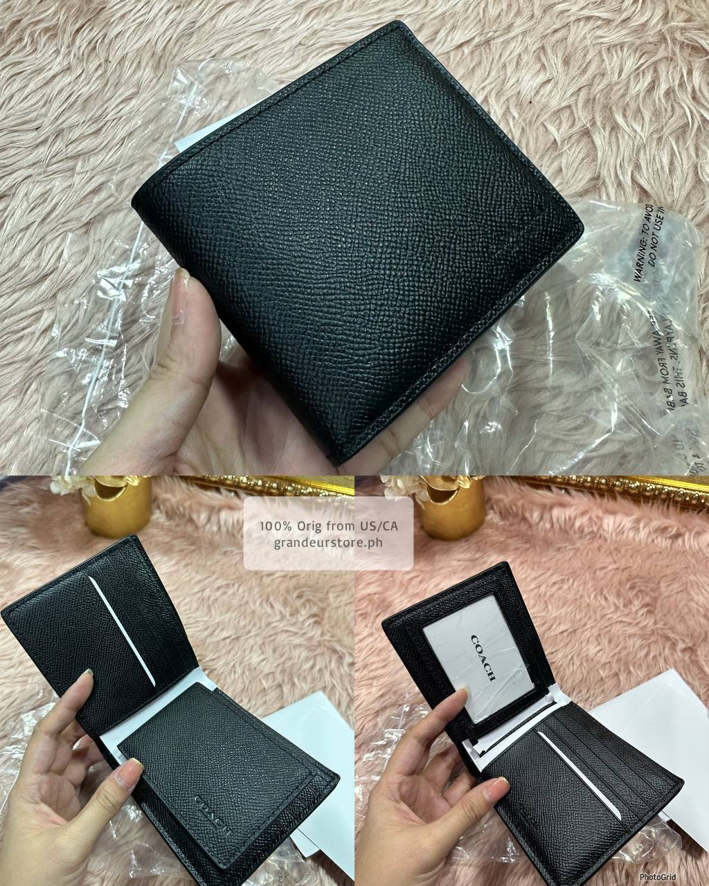 ORIG & IMPORTED COACH Compact Men Bifold Wallet