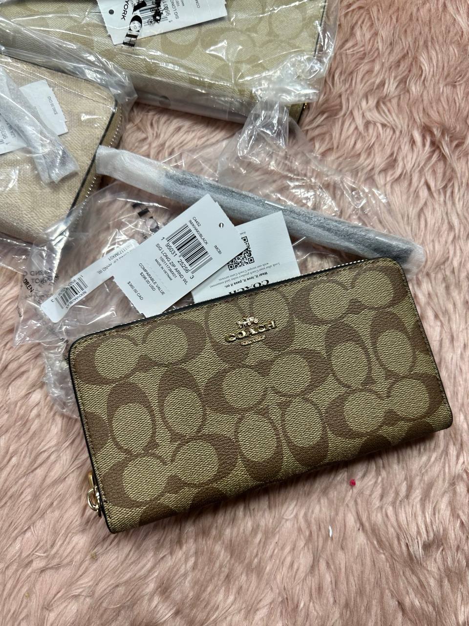 ORIG & IMPORTED COACH Long Zip Around Continental Women / Men Wallet