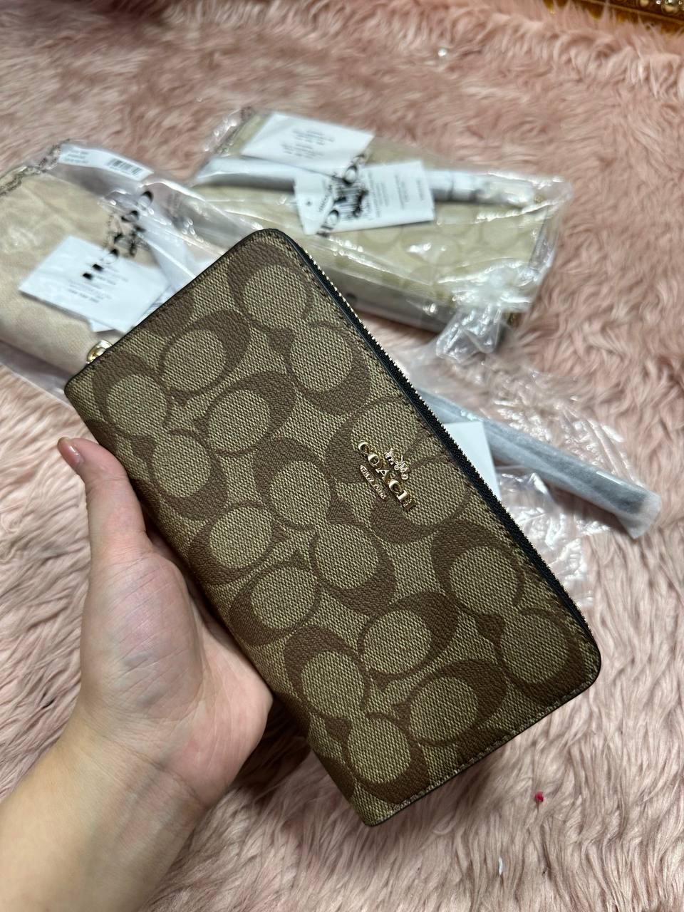 ORIG & IMPORTED COACH Long Zip Around Continental Women / Men Wallet