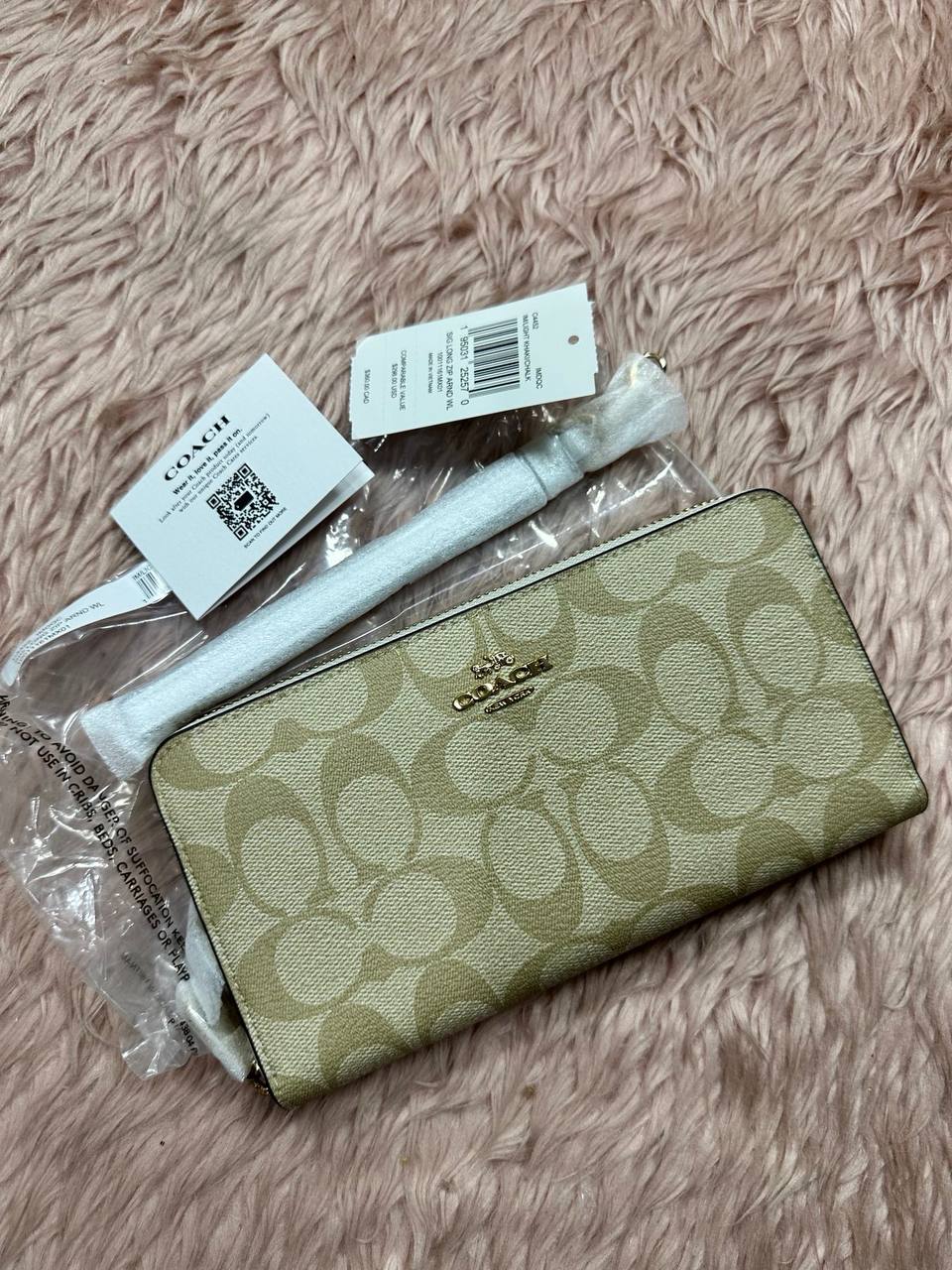 ORIG & IMPORTED COACH Long Zip Around Continental Women / Men Wallet