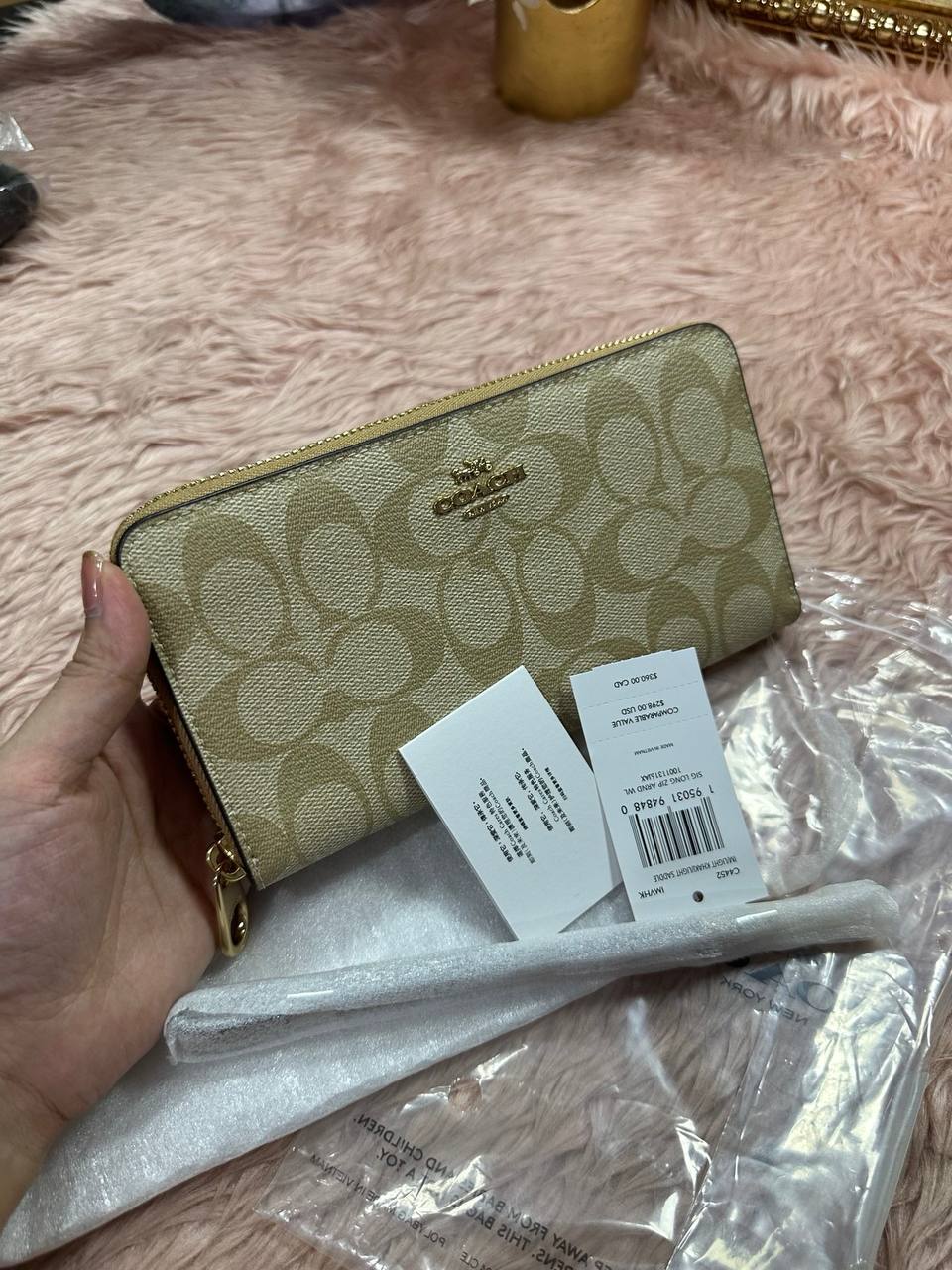 ORIG & IMPORTED COACH Long Zip Around Continental Women / Men Wallet