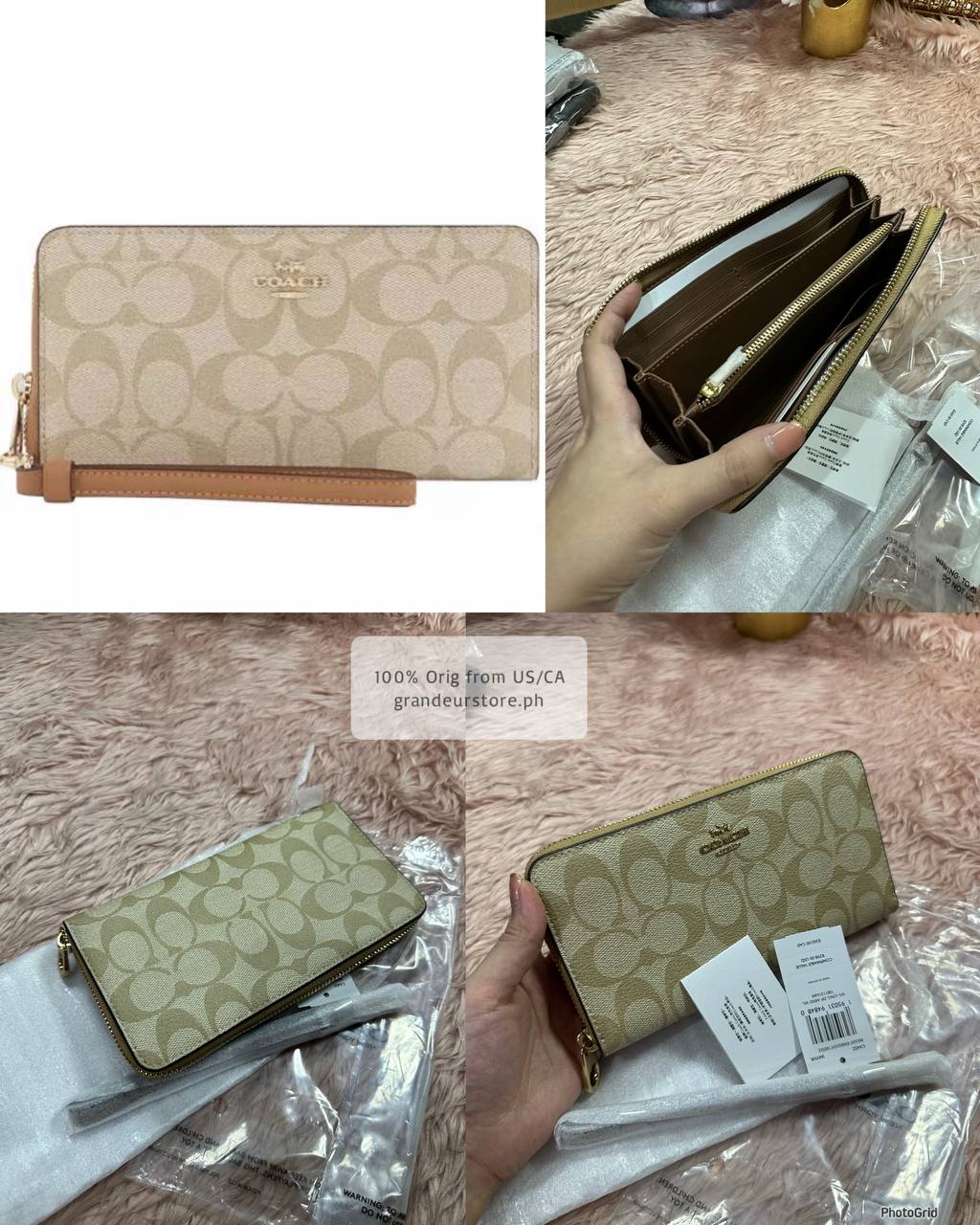 ORIG & IMPORTED COACH Long Zip Around Continental Women / Men Wallet