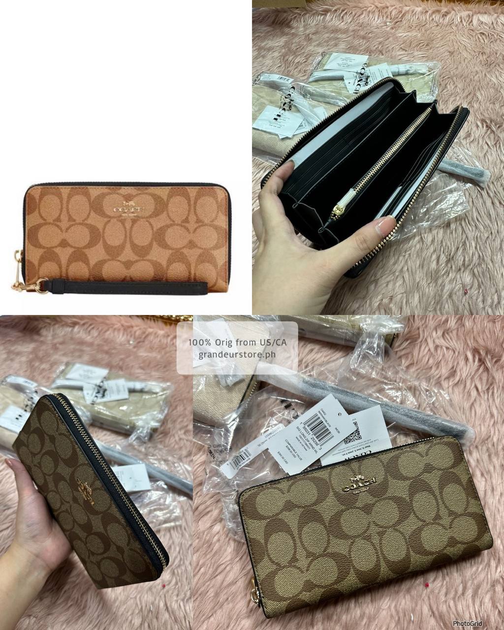 ORIG & IMPORTED COACH Long Zip Around Continental Women / Men Wallet