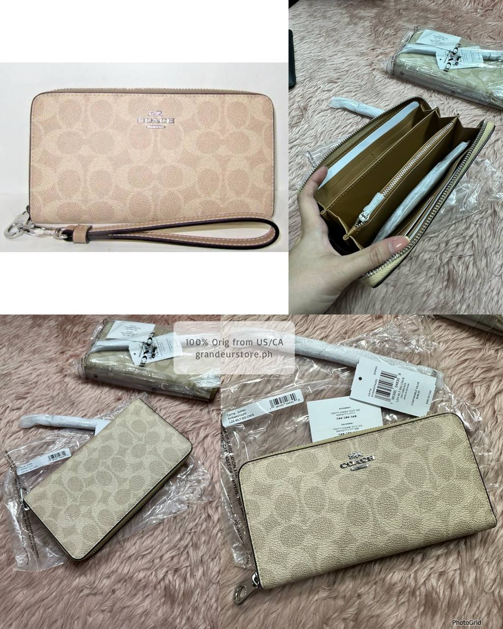 ORIG & IMPORTED COACH Long Zip Around Continental Women / Men Wallet