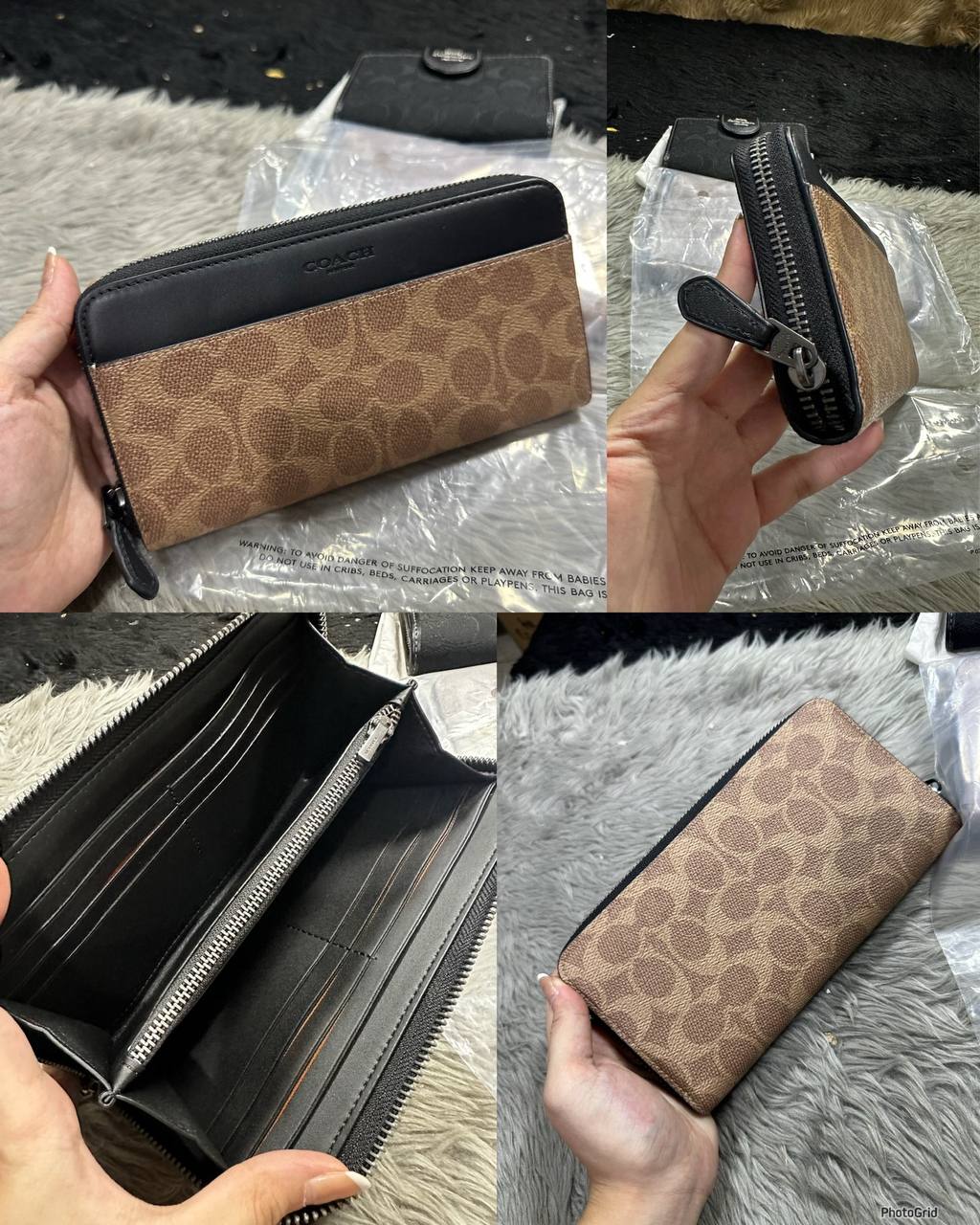 ORIG & IMPORTED COACH Long Zip Around Continental Women / Men Wallet