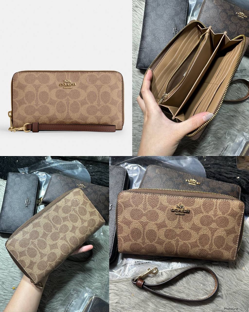 ORIG & IMPORTED COACH Long Zip Around Continental Women / Men Wallet