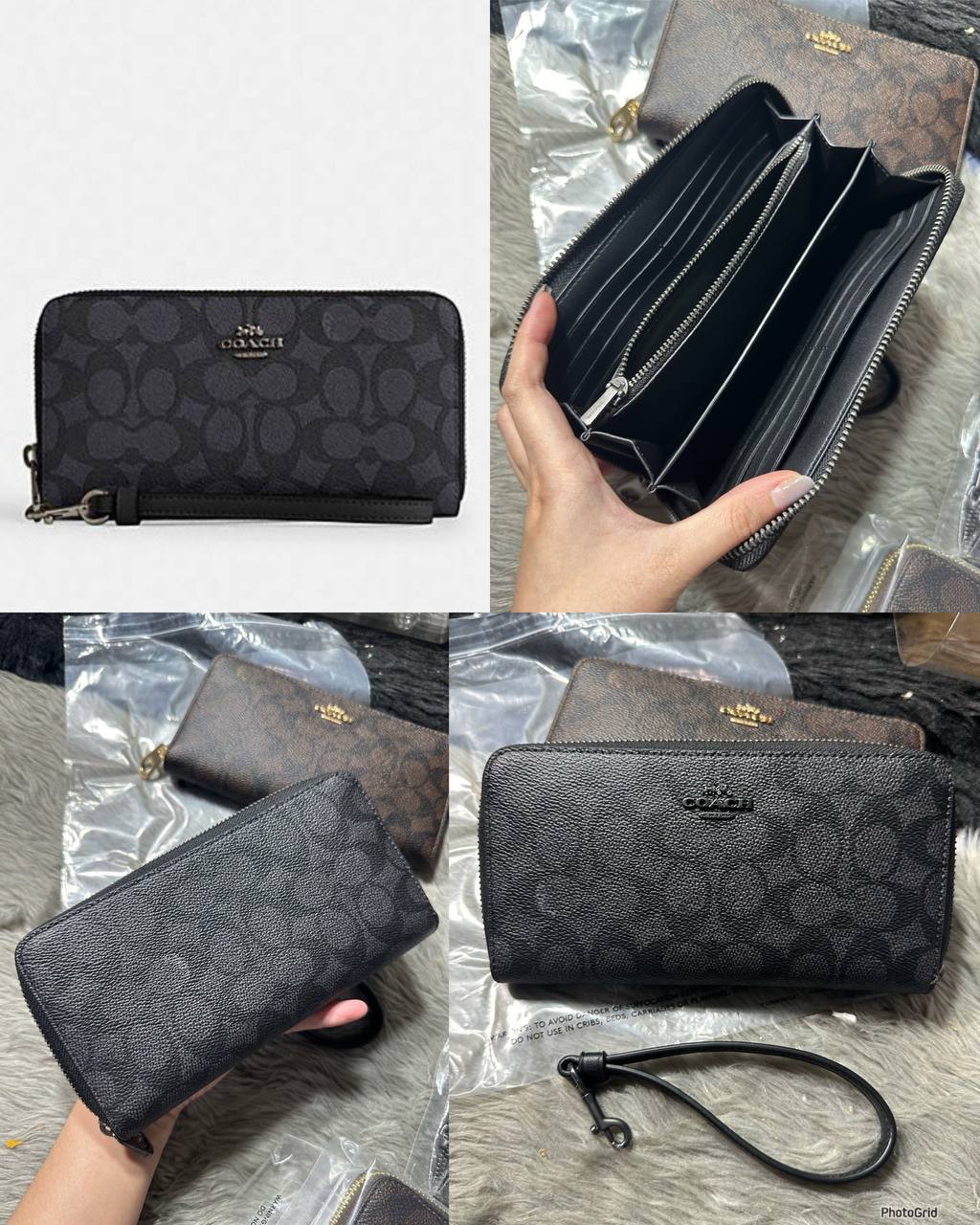 ORIG & IMPORTED COACH Long Zip Around Continental Women / Men Wallet