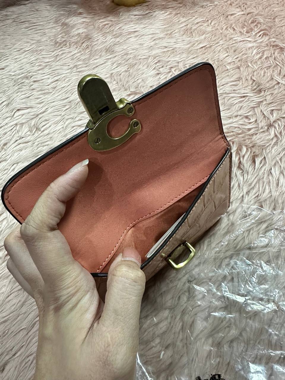 ORIG & IMPORTED COACH Studio Medium Wallet Orange