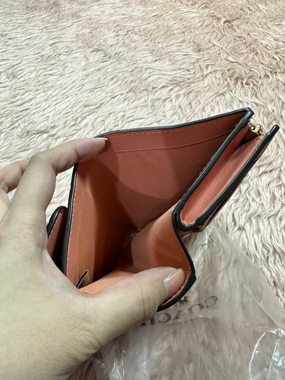 ORIG & IMPORTED COACH Studio Medium Wallet Orange