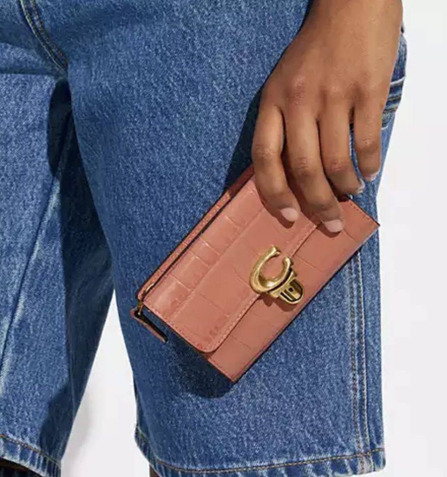 ORIG & IMPORTED COACH Studio Medium Wallet Orange