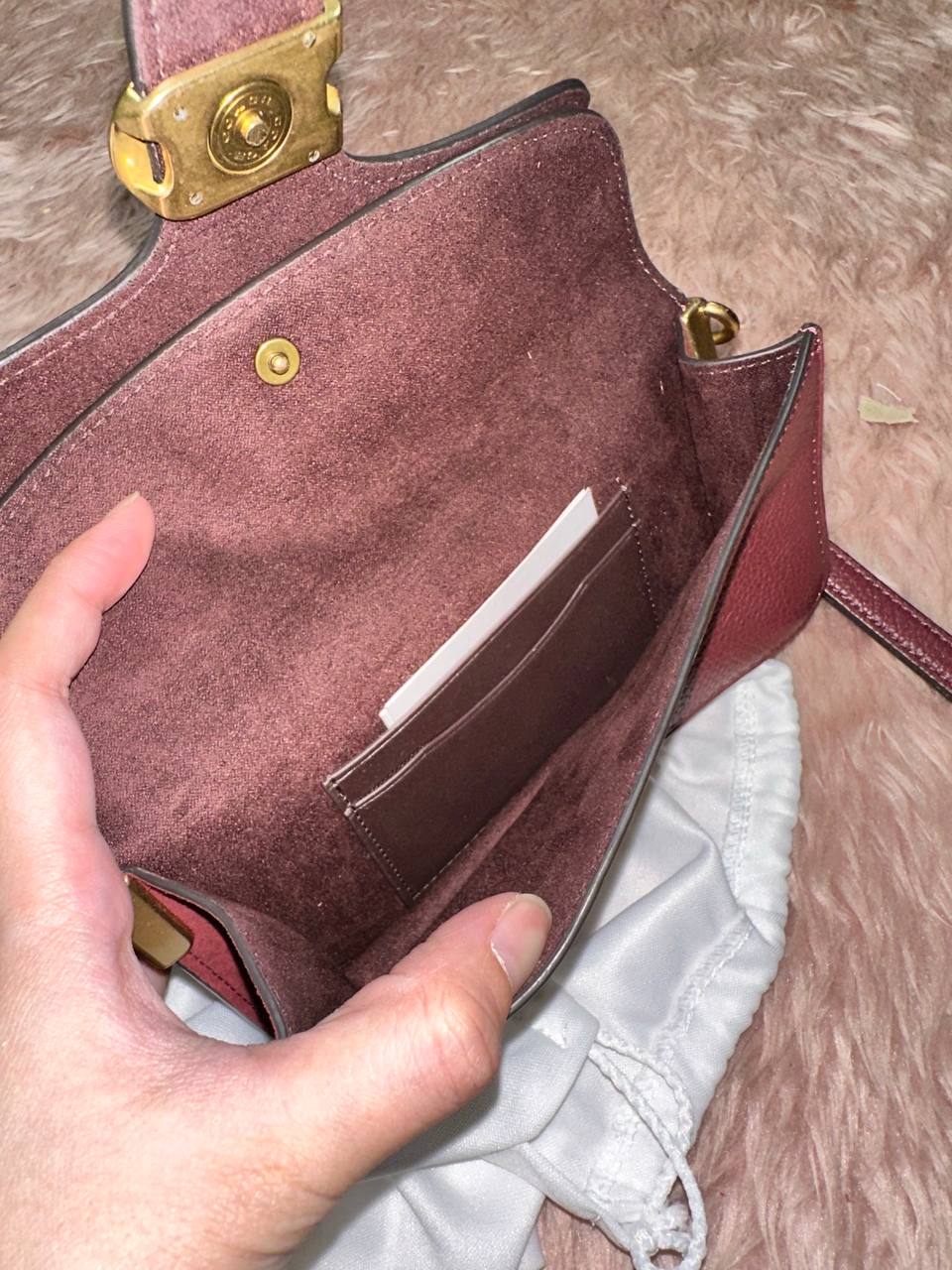 AUTHENTIC/ORIGINAL Preloved Retail COACH Tabby Crossbody Wristlet Micro Mini Bag Pink