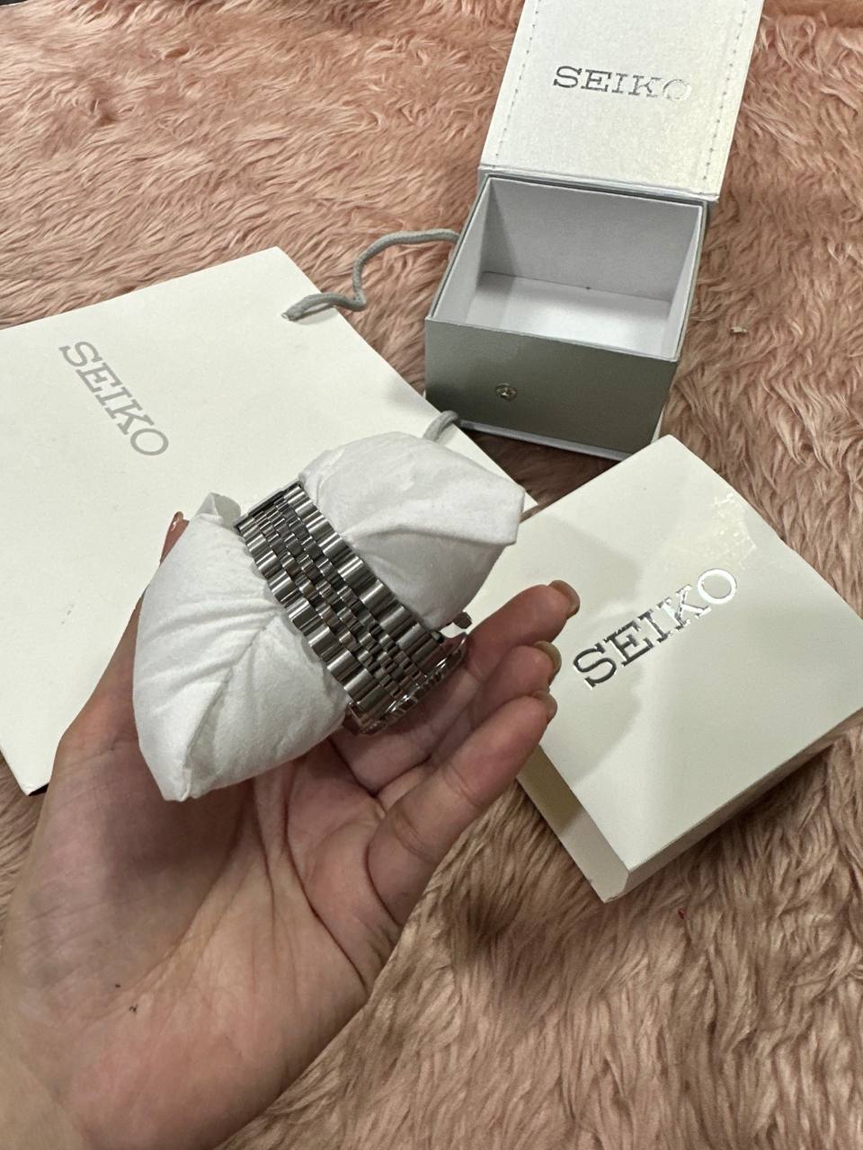 AUTHENTIC/ORIGINAL Preloved Seiko Datejust Mod Sunburst Grey Watch