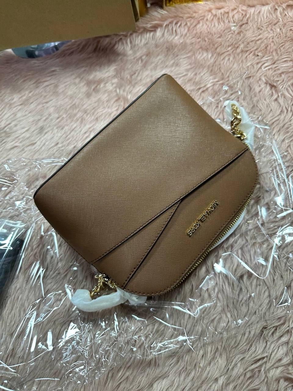 ORIG & IMPORTED MK Jet Set Travel Medium Dome Crossbody Bag Brown